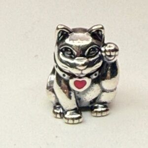 Pandora Maneki Neko Lucky Cat Charm – Retired S925 ALE